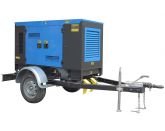 ТСС ЭД-250-Т400-2РКМ9 в шумозащитном кожухе на прицепе с АВР